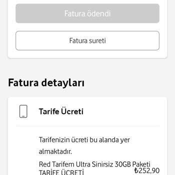 Adil Olmayan Fahiş Fiyat Vodafone