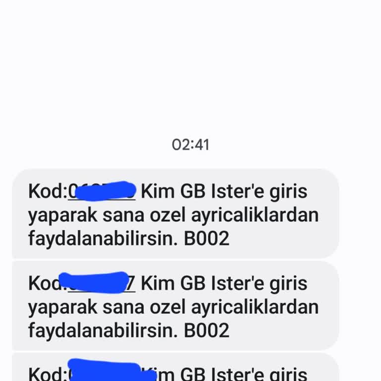 Kim GB İster İznim Olmadan Aktivasyon Kodu Geldi
