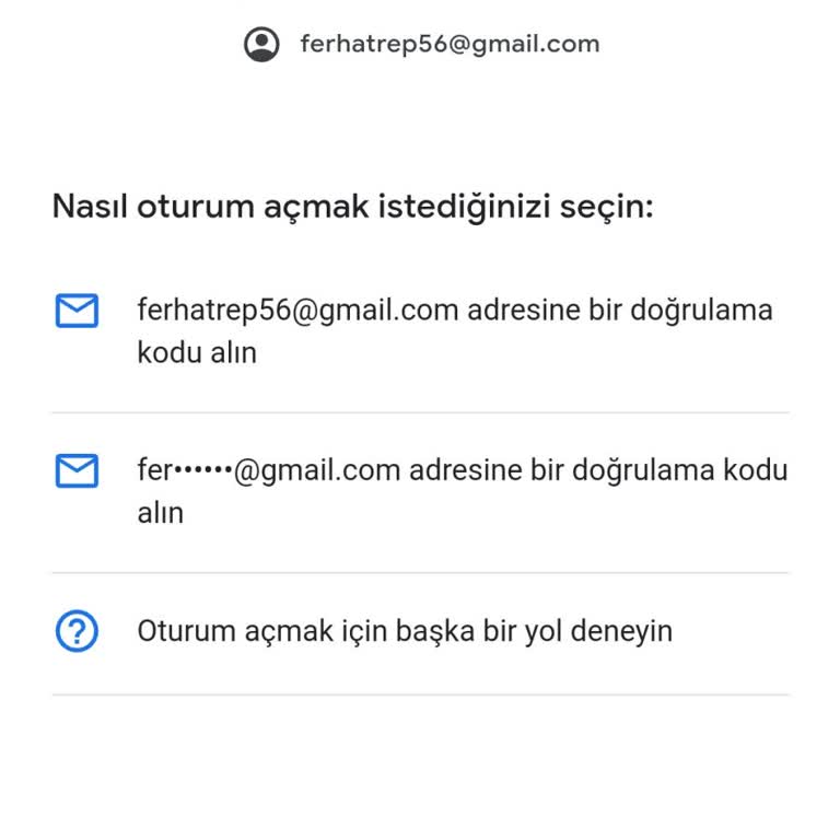 Gmail Hesabına Giriş Yapamıyorum