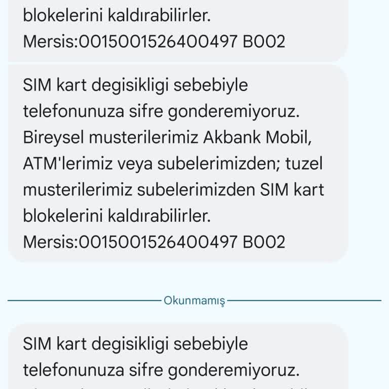 Akbank Sim Blokesinden Sonra Gelen Skandallar Silsilesi.