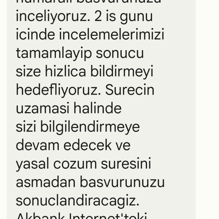 Akbank Ekstre İtirazı Dönüş Yok