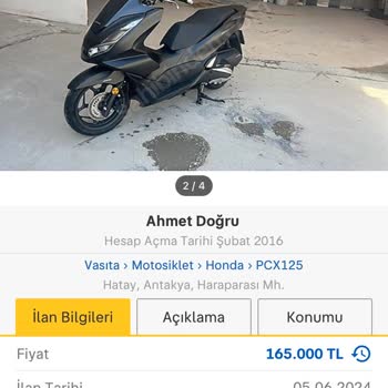 Sahibinden Paylaşılan Motor Satışında Karşılaştığım Sorun