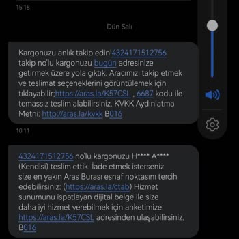 Aras Kargo Kargo Teslim Edilmediği Halde Teslim Edildi Mesajı