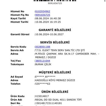 Vestel/Regal Yetkili Bayi