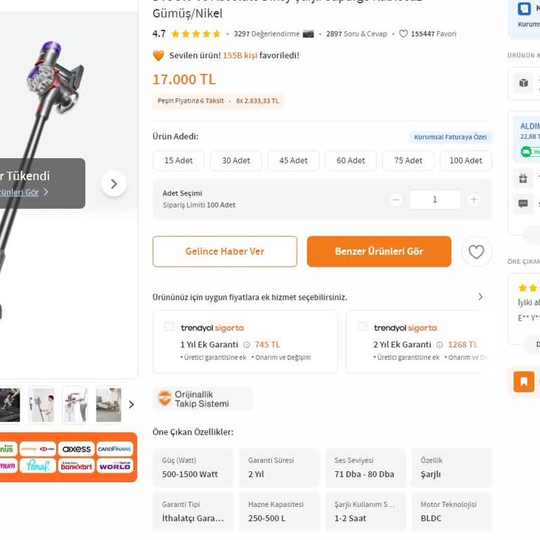 Dyson 2 Yıl Garantili Sattığı Ürüne Garanti Vermiyor