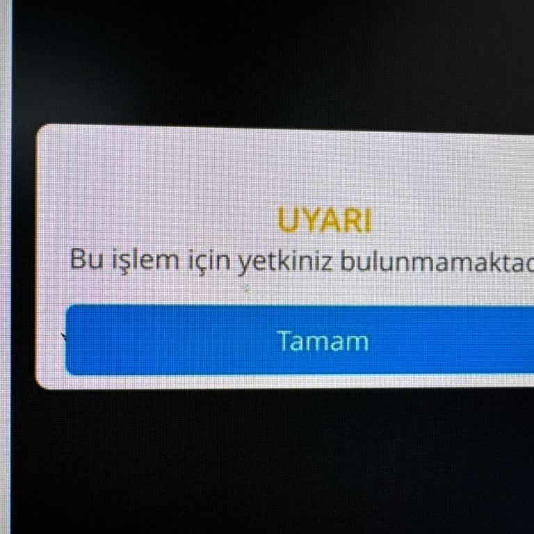 Denizbank Yetkiniz Bulunmamaktadır Sorunu