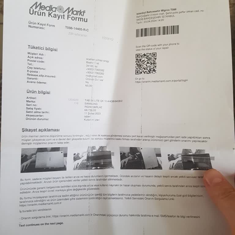 Media Markt 4 Aydır Kaskodan Tabletimi Geri Vermedi