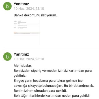 Temu (TR) İzinsiz Para Çekimi Ve Yetersiz Müşteri Hizmetleri