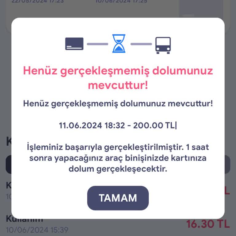 Kent Kart Dolum Yapmıyor 1 Saat Sonra Uyarısı Veriyor Her Defasında