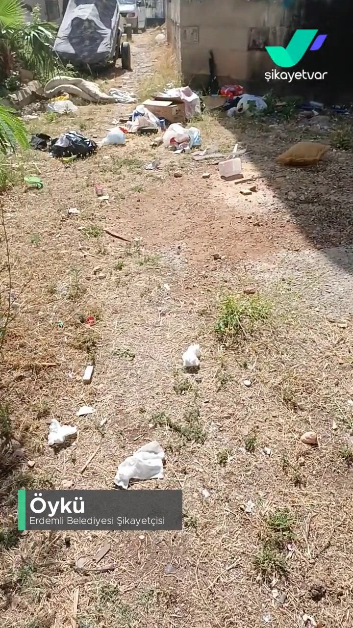 Erdemli Belediyesi Çevre Kirliliği Sürekli Çöp Atılması! videonun kapak resmi