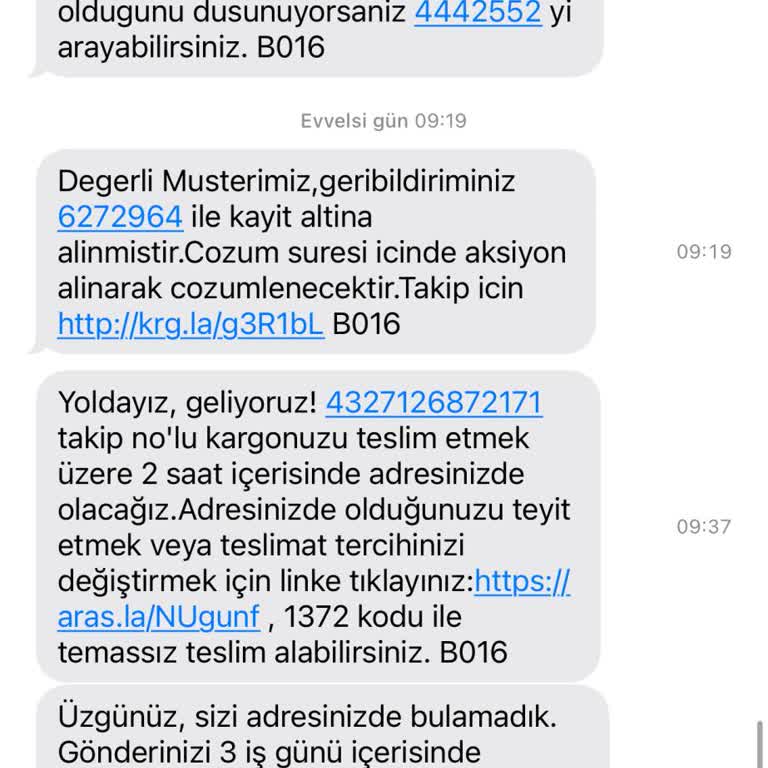 Aras Kargo Şikayeti- Teslim Ve Çözüm Alamama Sorunu!
