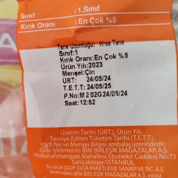 BİM Efsane Pirinç Kurtlu