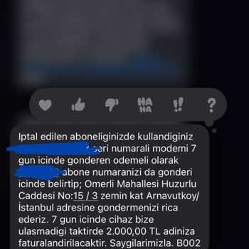 Millenicom Fatura Ve İptal Çözümsüzlüğü (ulaşmak İmkansız)