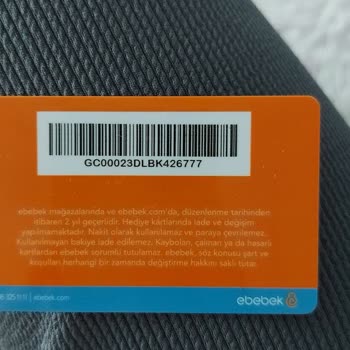 Ebebek Hediye Çeki Sorunu