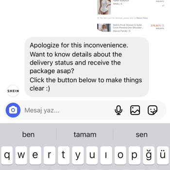 SHEIN Alışveriş Sorun Çıktı