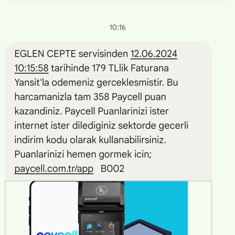 Eğlen Cepten Faturama Yansıyan Para