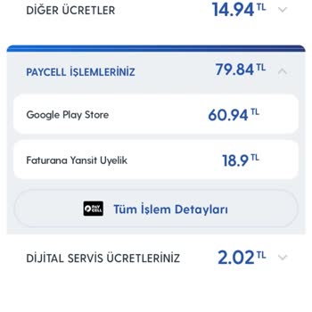 Turkcell Paycell İşlemleri Altında Faturana Yansıt Ücreti Almış