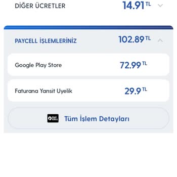 Turkcell Paycell İşlemleri Altında Faturana Yansıt Ücreti Almış
