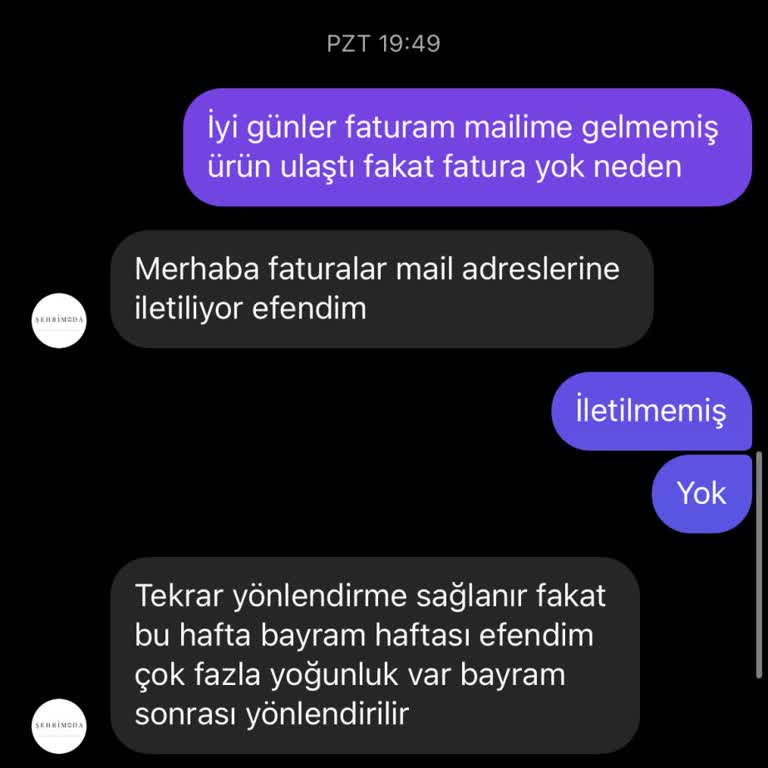 Şehri Moda Butik İade Ve Değişim Sorunu: Sipariş İptal Edilemiyor!