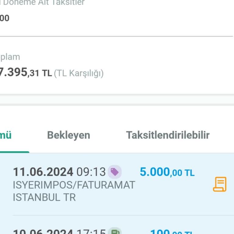 İşyerimpos Faturamatik Tarafından Para Çekimi Oldu