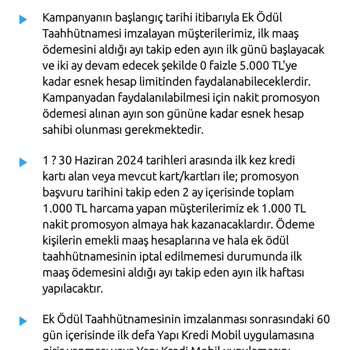 Yapı Kredi Bankası Emekli Maas Yatmayan Promosyon