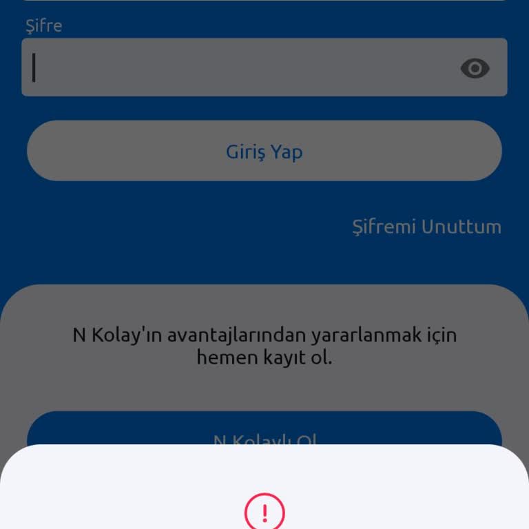 Nkolay Dijital Bankacılık İnternet Bankacılığı Açılmıyor