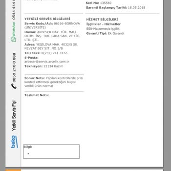 Beko 5 Defa Onarım İçin Geldiler Yapamadan Gittiler!