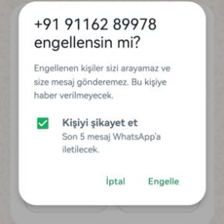 WhatsApp Üzerinden Gelen Şüpheli Merhaba!