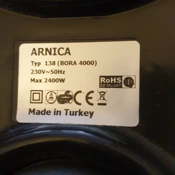 Arnica Küçük Ev Aletleri Uygunsuz Motor Gücü.