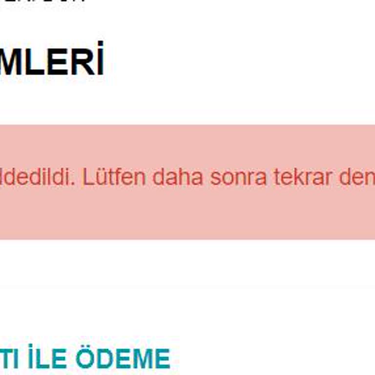 Watsons İnternet Üzerinden Ödeme Yapıp Paris Veremiyorum