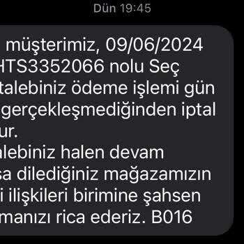 Boyner Viaport Mağazası Değişim İptali