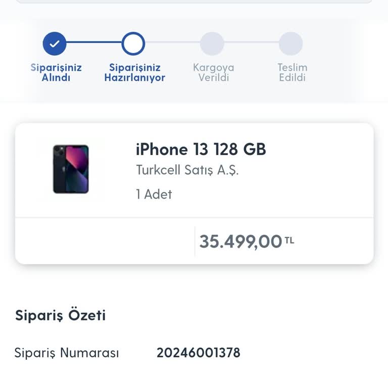 Turkcell Pasaj İPhone 13 Telefonun Teslimat Sürecinde Aksaklıklar