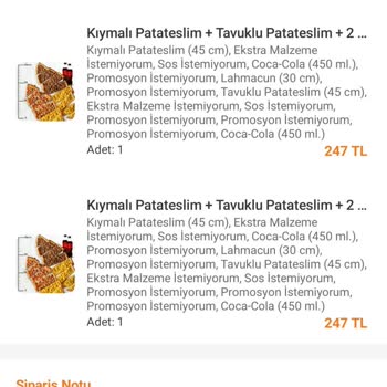 Pidem Restoran Siparişlerinde Sürekli Eksiklik Sorunu