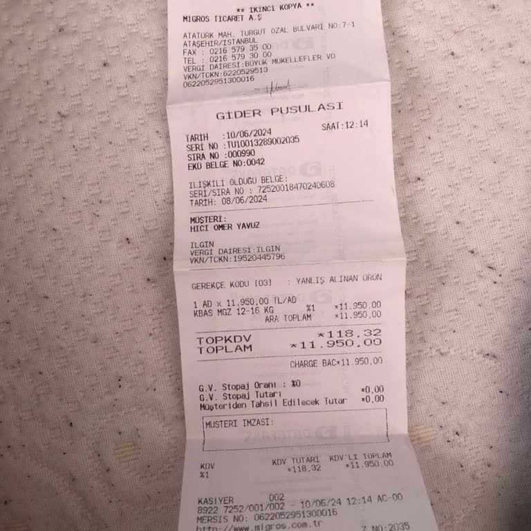 Migros'un Parayı Bankaya Yatırmaması