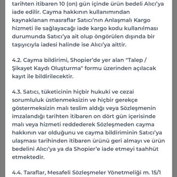 Shopier Sneakerslife.tr İade Kabul Etmemesi