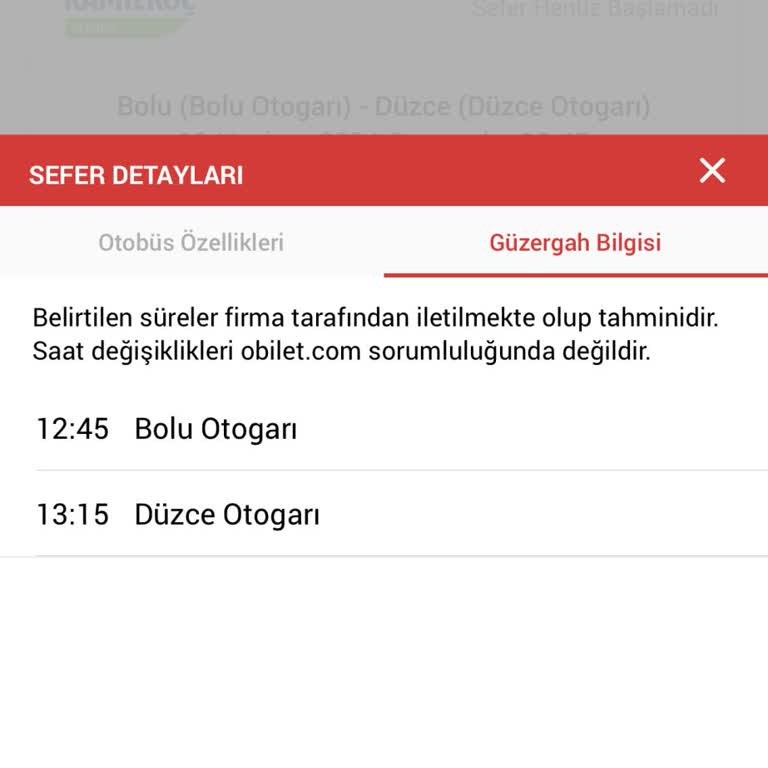 Kamil Koç Seferde Yazmayan Yerlerde Duraksama