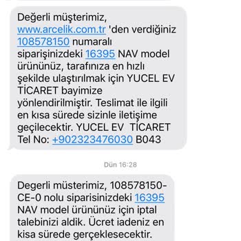 Arçelik Bu Kadar Kurumsal Bir Firmanın Bu Kadar Amatör Olmasına Pes Doğrusu