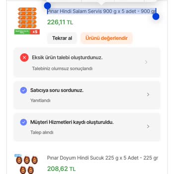 Pınaronline Eksik Ürün Umursamazlığı