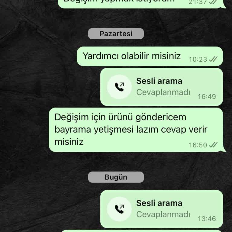 By Elif Dursun Değişim Yapmak İstiyorum Cevap Alamıyorum