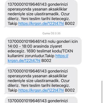 KARGOMsende Siparişimde Yaşanan Sorunlar Ve Çözüm Beklentim