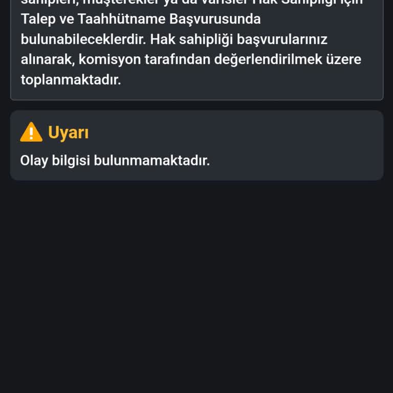 AFAD Hak Sahipliği Görünmüyor