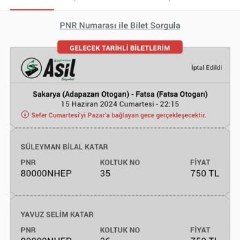 Görele Seyahat Obilet Sattığın Bileti Otogara Girmiyor Diye Nasıl İptal Edersin!