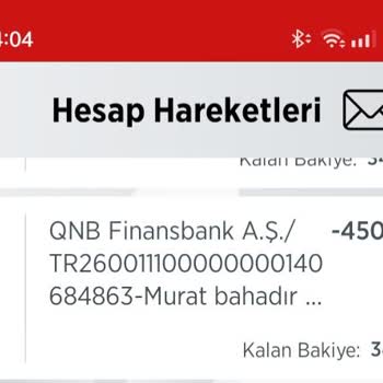 QNB Finansbank Yanlış Kişiye Gönderilen Paranın İadesi Talebi