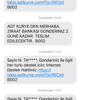 AGT Kurye'nin 3 Haftadır Teslim Edilmeyen Kredi Kartı Mağduriyeti