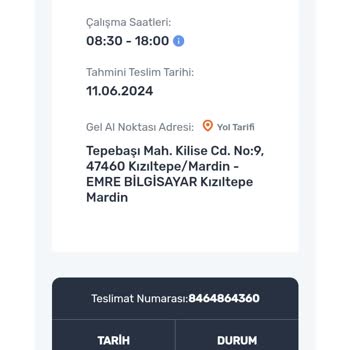 Aras Kargo Trendyol Gel Al Noktasına Kargoyu Vermiyor