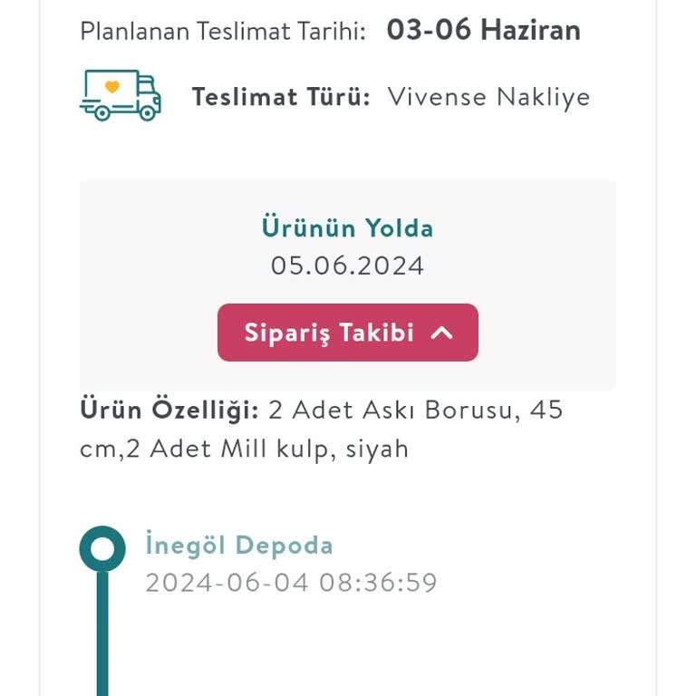 Vivense Ürünüm Depoda Bekletiliyor Teslim Edilmiyor