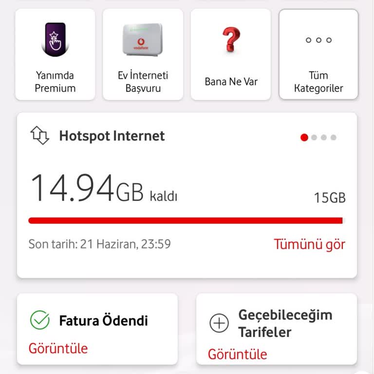 Vodafone Paket Değişikliği Şikayeti