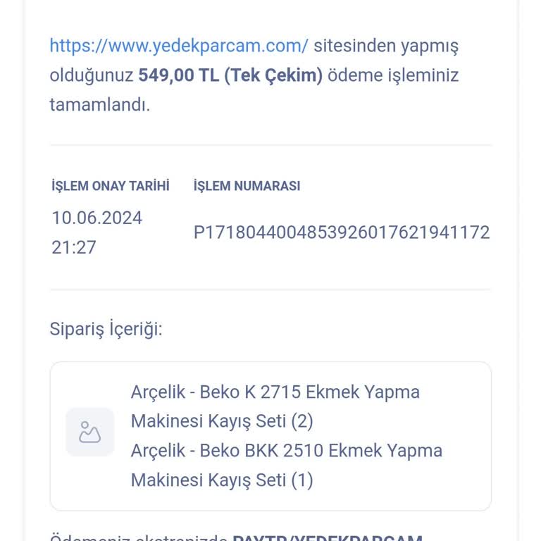 Yedek Parçam Siparişim İçin Kimseye Ulaşamıyorum