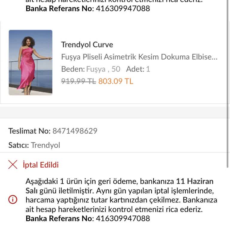 Trendyolmilla Siparişin Talep Dışında İptal Edilerek Mağdur Olmak