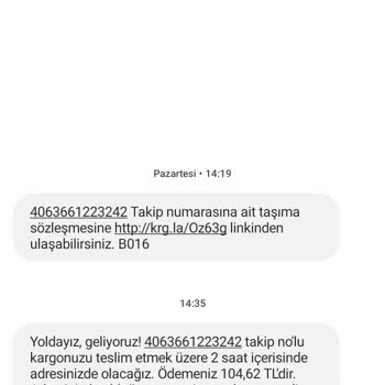 Aras Kargo Kargom Halen Elime Ulaşmadı